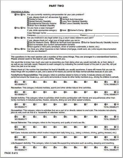 Patient Health History Questionnaire Form